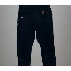 Carhartt B151 Loose Original Fit Black Painter Pants 36x34 Distressed